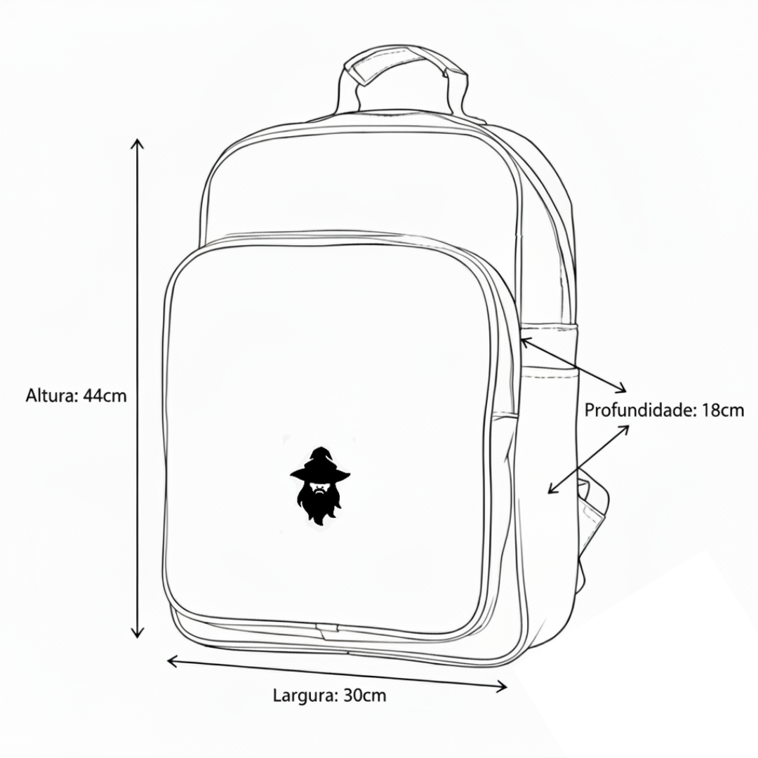 Mochila Masculina Personalizada Preta | Resistente, Estilosa e com Seu Nome – LEGEND