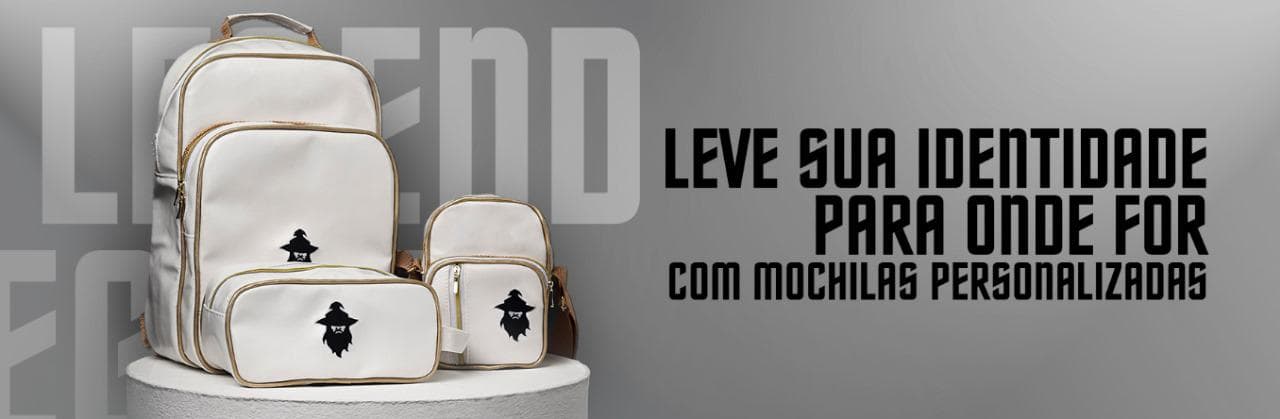 LEGEND — Leve sua identidade para onde for, com mochilas personalizadas