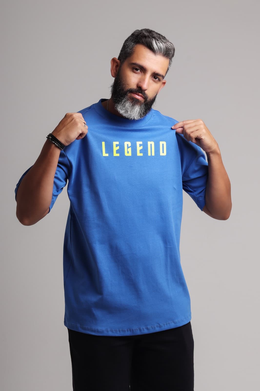 Camisa Oversize Black/Off LEGEND