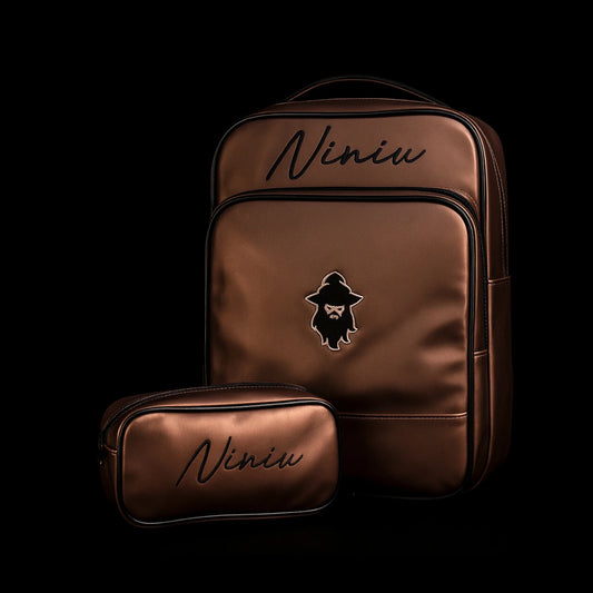 Kit Mochila + Necessaire Ouro Rosa Personalizadas | Conjunto Prático, Estiloso e Exclusivo – LEGEND