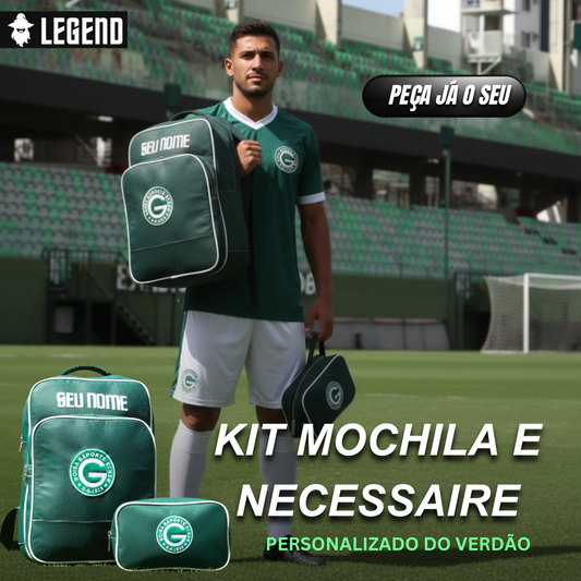 Kit Oficial Goiás Personalizado | Mochila + Necessaire com Seu Nome – LEGEND