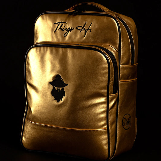 Mochila Dourada Personalizada | Resistente, Luxuosa e com Seu Nome – LEGEND
