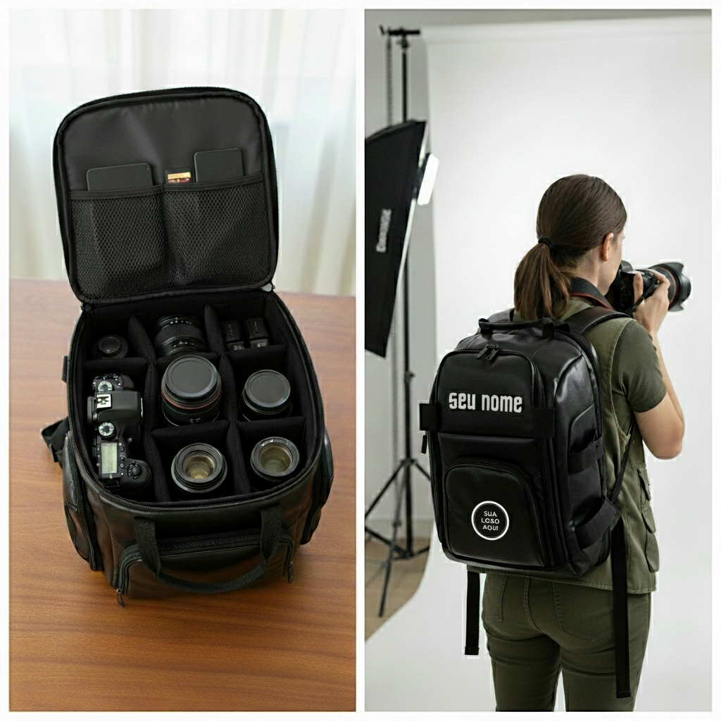 Mochila para Fotografia Personalizada | Proteção, Organização e Seu Nome – LEGEND